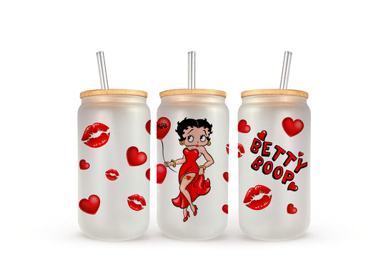 Betty Boop - Beer Can Glass