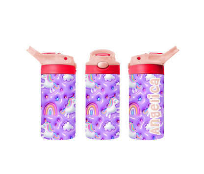 Puffy Unicorns & Rainbows - Kids Tumblers