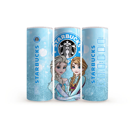 Elsa & Anna Starbucks - 20oz Slim Tumbler
