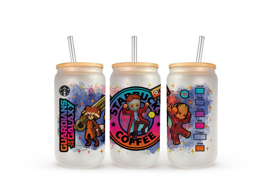Guardian of the Galaxy Starbucks - Beer Can Glass