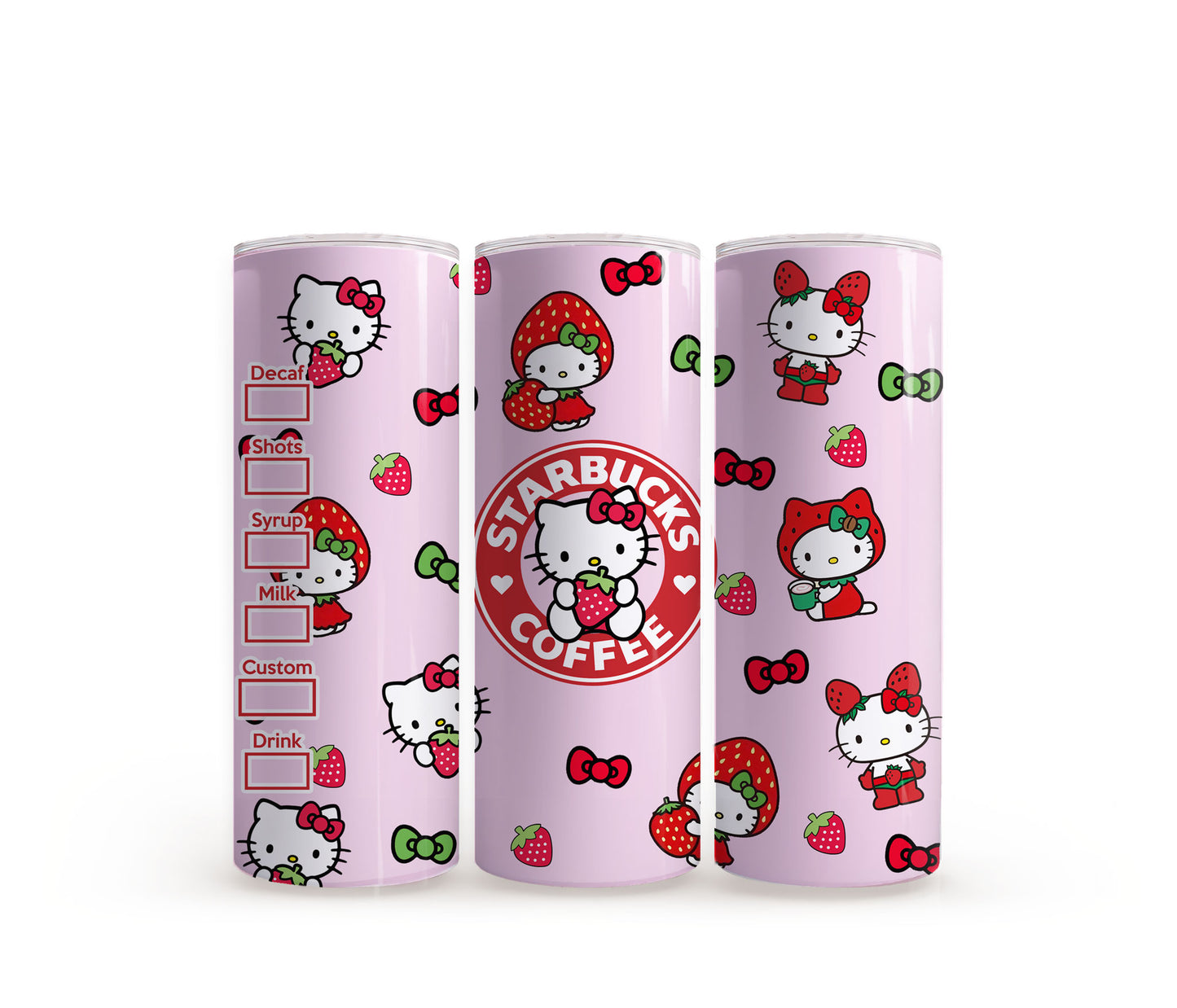 Hello Kitty Strawberries Starbucks - 20oz Slim Tumbler