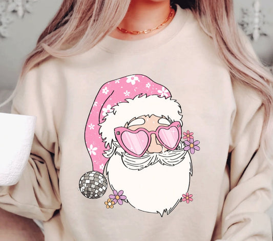 Pink Disco Santa