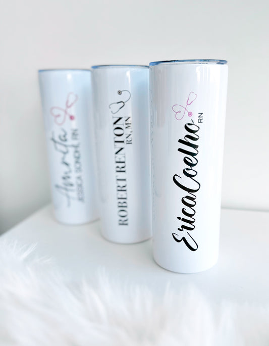 Personalized Stainless Steel Tumblers - Name Only