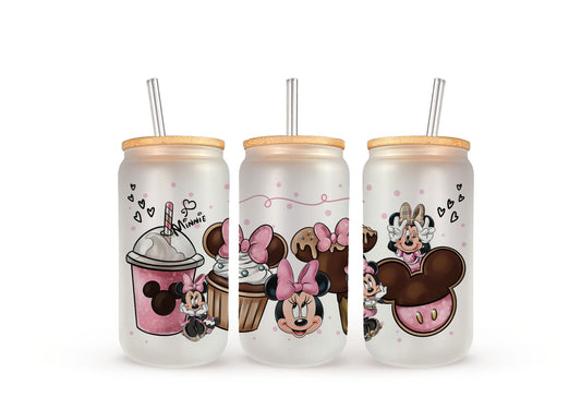 Minnie Mouse Desserts - Beer Can Glass