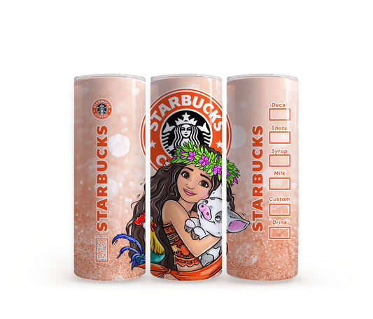 Moana Starbucks - 20oz Slim Tumbler