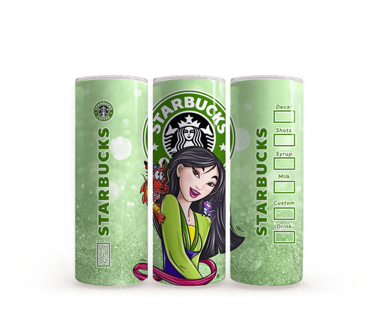 Mulan Starbucks - 20oz Slim Tumbler