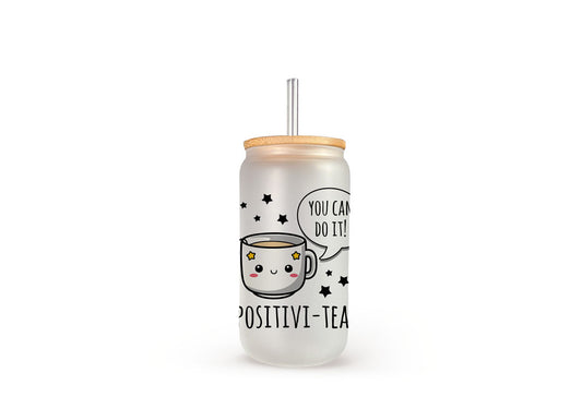 Positivi-tea - Beer Can Glass