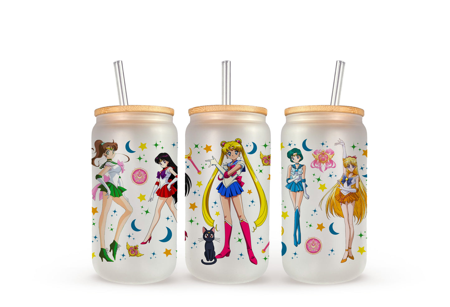 Sailor Scouts - Beer Can Glass