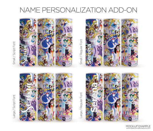 Name Personalization - $5 Add-on - 20oz Slim Tumbler
